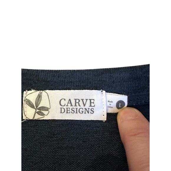 Carve Designs Long Sleeve Tee – Size L CoastalCasual ResortToStreet ClosetStaple - Picture 3 of 5
